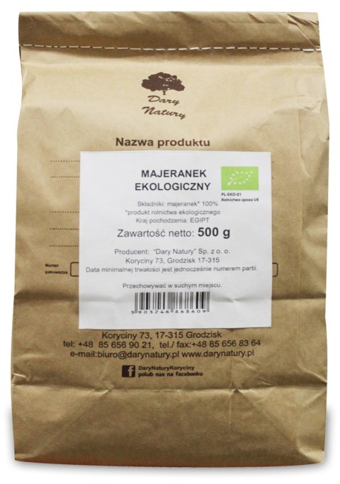 MAJERANEK BIO 500 g - HORECA (DARY NATURY) MAJERANEK BIO 500 g - HORECA (DARY NATURY)