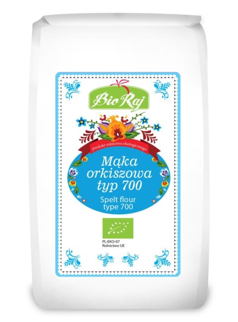 MĄKA ORKISZOWA CHLEBOWA TYP 700 BIO (POLSKA) 500 g - BIO RAJ MĄKA ORKISZOWA CHLEBOWA TYP 700 BIO (POLSKA) 500 g - BIO RAJ