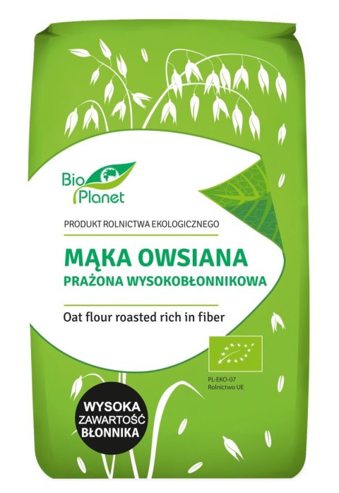 MĄKA OWSIANA PRAŻONA WYSOKOBŁONNIKOWA BIO 400 g - BIO PLANET MĄKA OWSIANA PRAŻONA WYSOKOBŁONNIKOWA BIO 400 g - BIO PLANET