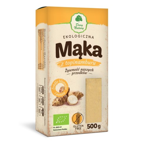 MĄKA Z TOPINAMBURU BEZGLUTENOWA BIO 500 g - DARY NATURY MĄKA Z TOPINAMBURU BEZGLUTENOWA BIO 500 g - DARY NATURY