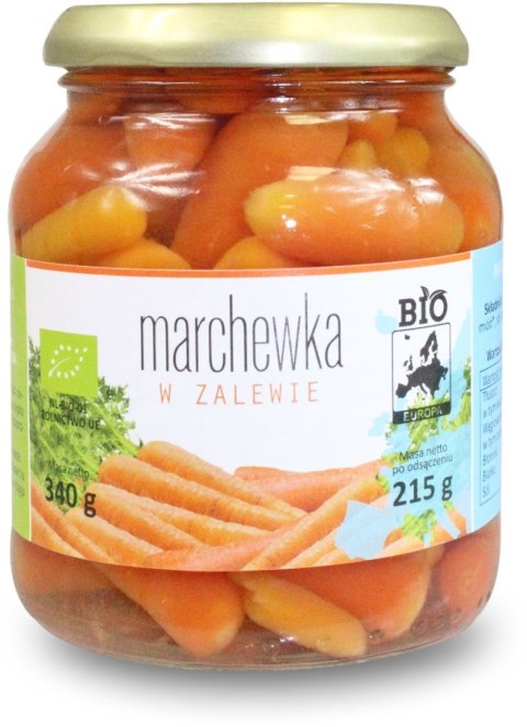 MARCHEWKA W ZALEWIE BIO 340 g (215 g) (SŁOIK) - BIO PLANET MARCHEWKA W ZALEWIE BIO 340 g (215 g) (SŁOIK) - BIO PLANET