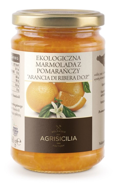 MARMOLADA Z POMARAŃCZY SYCYLIJSKICH BIO 360 g - AGRISICILIA MARMOLADA Z POMARAŃCZY SYCYLIJSKICH BIO 360 g - AGRISICILIA