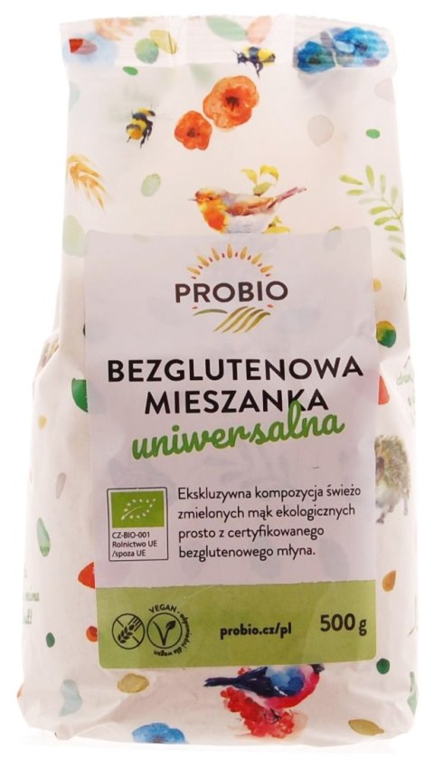 MIESZANKA DO WYPIEKU UNIWERSALNA BEZGLUTENOWA BIO 500 g - PROBIO MIESZANKA DO WYPIEKU UNIWERSALNA BEZGLUTENOWA BIO 500 g - PROBIO