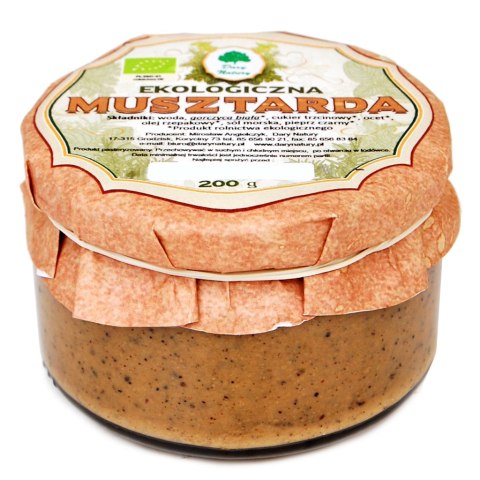 MUSZTARDA BIO 200 g - DARY NATURY MUSZTARDA BIO 200 g - DARY NATURY