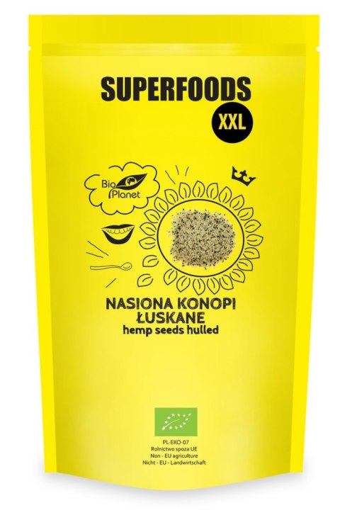 NASIONA KONOPI ŁUSKANE BIO 600 g - BIO PLANET NASIONA KONOPI ŁUSKANE BIO 600 g - BIO PLANET