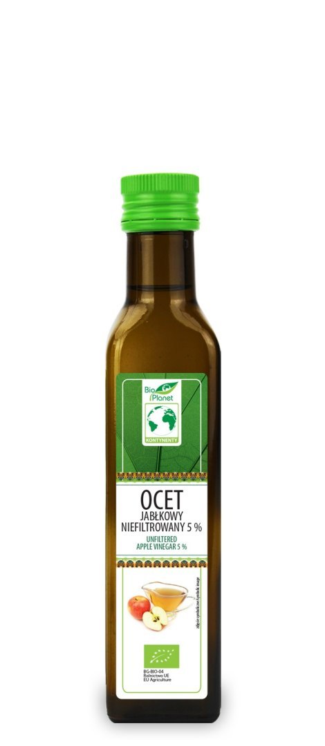 OCET JABŁKOWY 5 % NIEFILTROWANY BIO 250 ml - BIO PLANET OCET JABŁKOWY 5 % NIEFILTROWANY BIO 250 ml - BIO PLANET