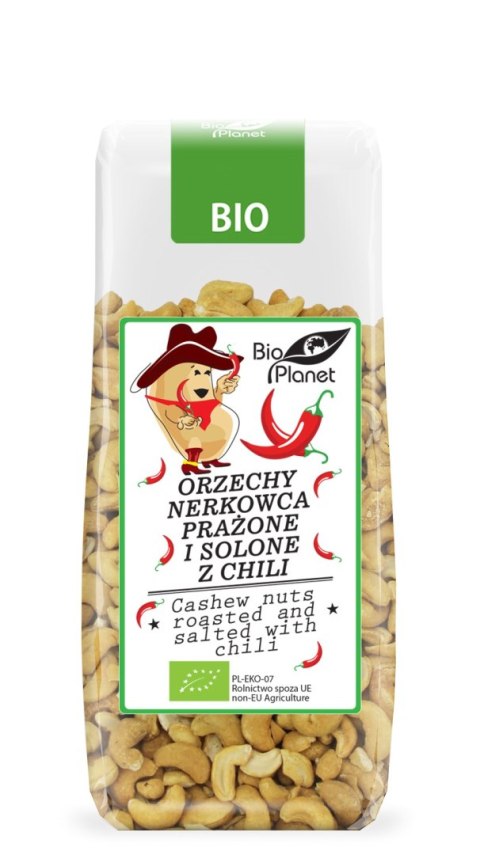 ORZECHY NERKOWCA PRAŻONE I SOLONE Z CHILI BIO 100 g - BIO PLANET ORZECHY NERKOWCA PRAŻONE I SOLONE Z CHILI BIO 100 g - BIO PLANET
