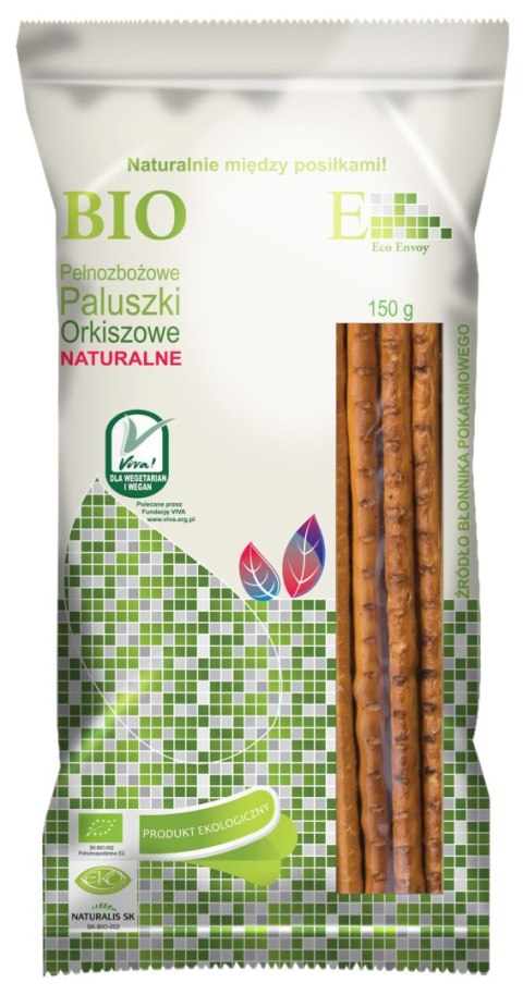 PALUSZKI ORKISZOWE PEŁNOZIARNISTE NATURALNE BIO 150 g - ENVOY PALUSZKI ORKISZOWE PEŁNOZIARNISTE NATURALNE BIO 150 g - ENVOY