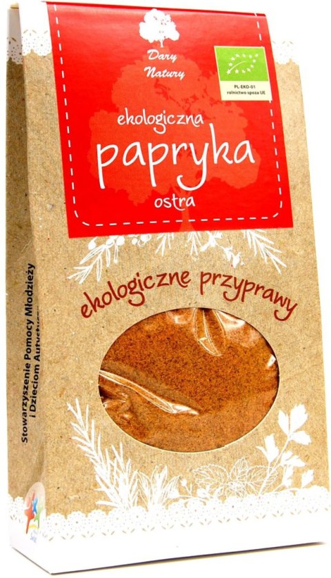 PAPRYKA OSTRA MIELONA BIO 90 g - DARY NATURY PAPRYKA OSTRA MIELONA BIO 90 g - DARY NATURY