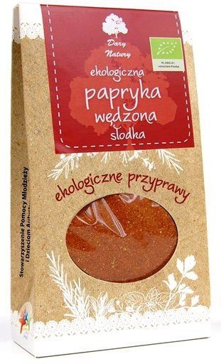 PAPRYKA SŁODKA WĘDZONA BIO 50 g - DARY NATURY PAPRYKA SŁODKA WĘDZONA BIO 50 g - DARY NATURY
