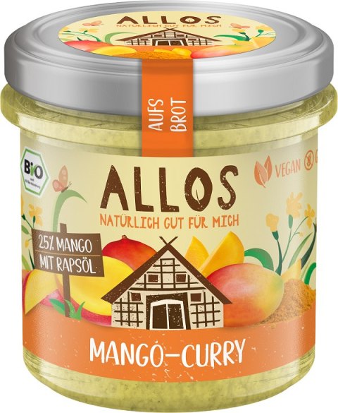PASTA KREMOWA Z MANGO I CURRY BEZGLUTENOWA BIO 140 g - ALLOS PASTA KREMOWA Z MANGO I CURRY BEZGLUTENOWA BIO 140 g - ALLOS