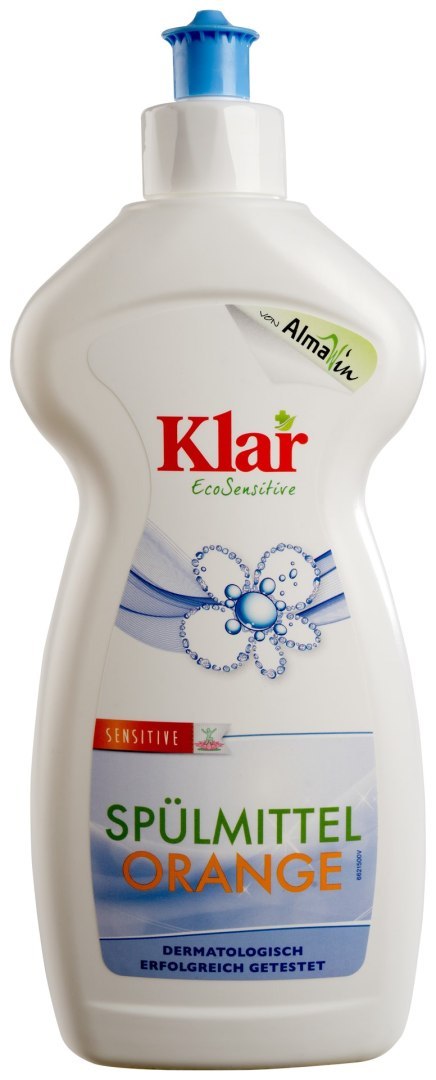 PŁYN DO MYCIA NACZYŃ POMARAŃCZOWY ECO 500 ml - KLAR PŁYN DO MYCIA NACZYŃ POMARAŃCZOWY ECO 500 ml - KLAR