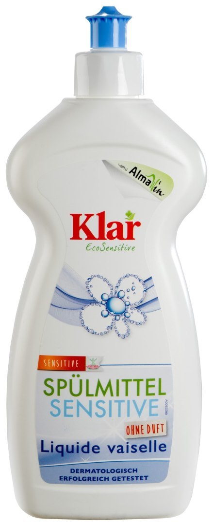 PŁYN DO MYCIA NACZYŃ SENSITIVE ECO 500 ml - KLAR PŁYN DO MYCIA NACZYŃ SENSITIVE ECO 500 ml - KLAR