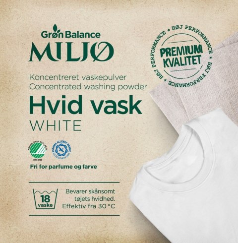PROSZEK DO PRANIA BIAŁYCH UBRAŃ ECO (KONCENTRAT) 785 g (18 PRAŃ) - GRON BALANCE PROSZEK DO PRANIA BIAŁYCH UBRAŃ ECO (KONCENTRAT) 785 g (18 PRAŃ) - GRON BALANCE