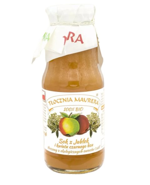 SOK JABŁKOWY Z KWIATEM CZARNEGO BZU NFC BIO 300 ml - TŁOCZNIA MAURERA SOK JABŁKOWY Z KWIATEM CZARNEGO BZU NFC BIO 300 ml - TŁOCZNIA MAURERA