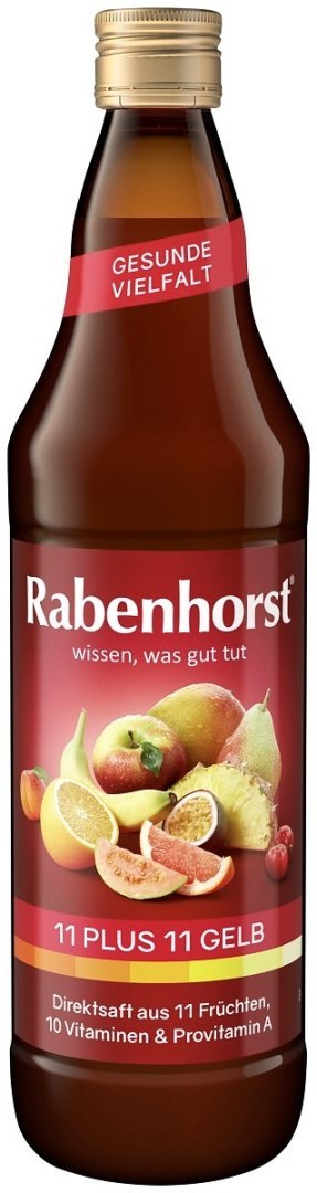 SOK WIELOOWOCOWY (ŻÓŁTY) MULTIWITAMINA 11 PLUS 11 NFC 750 ml - RABENHORST SOK WIELOOWOCOWY (ŻÓŁTY) MULTIWITAMINA 11 PLUS 11 NFC 750 ml - RABENHORST