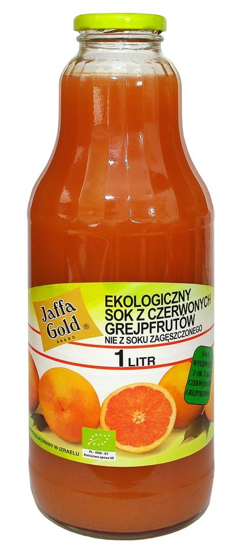 SOK Z CZERWONYCH GREJPFRUTÓW NFC BIO 1 L - JAFFA GOLD SOK Z CZERWONYCH GREJPFRUTÓW NFC BIO 1 L - JAFFA GOLD