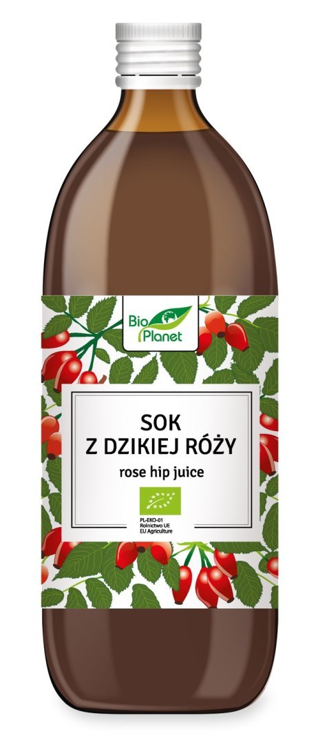 SOK Z DZIKIEJ RÓŻY BIO 500 ml - BIO PLANET SOK Z DZIKIEJ RÓŻY BIO 500 ml - BIO PLANET