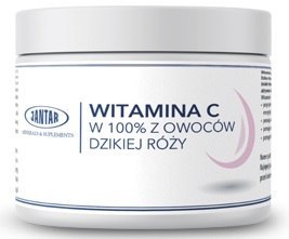 WITAMINA C Z DZIKIEJ RÓŻY W PROSZKU (1000 mg) 300 g - JANTAR WITAMINA C Z DZIKIEJ RÓŻY W PROSZKU (1000 mg) 300 g - JANTAR