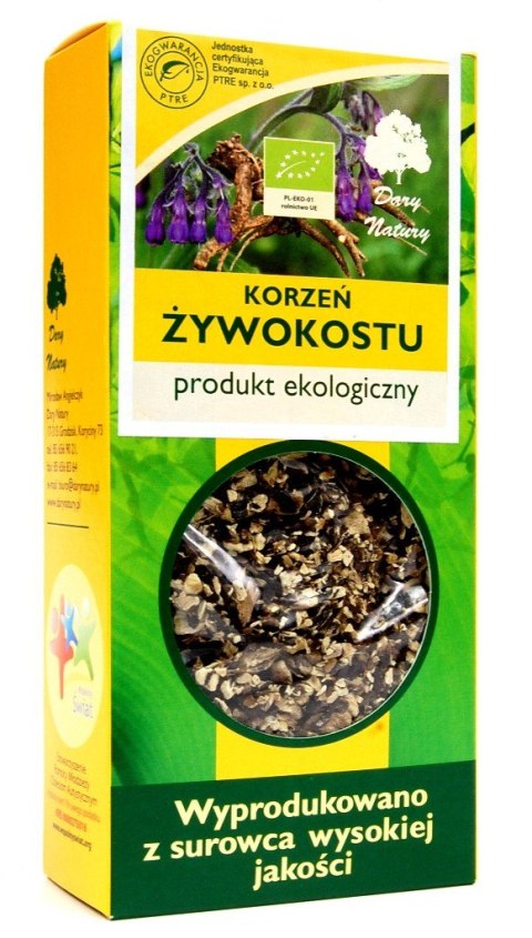 ŻYWOKOST KORZEŃ ECO 100 g - DARY NATURY ŻYWOKOST KORZEŃ ECO 100 g - DARY NATURY