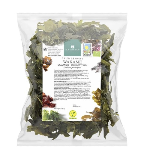 ALGI MORSKIE SUSZONE - WAKAME BIO 100 g (TOREBKA FOLIOWA) - PORTO MUINOS ALGI MORSKIE SUSZONE - WAKAME BIO 100 g (TOREBKA FOLIOWA) - PORTO MUINOS