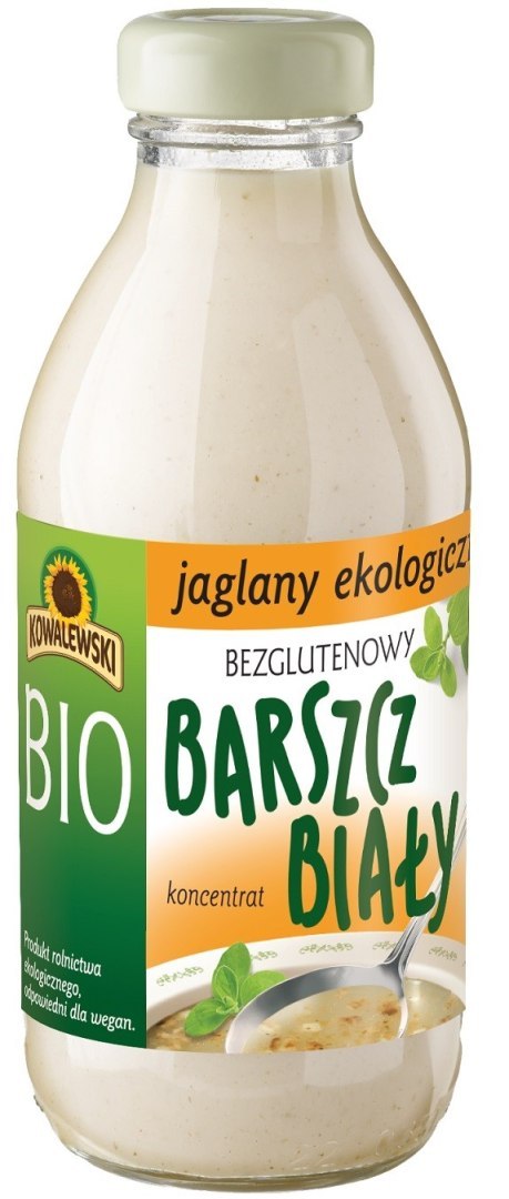 BARSZCZ BIAŁY JAGLANY BEZGLUTENOWY KONCENTRAT BIO 320 ml - KOWALEWSKI BARSZCZ BIAŁY JAGLANY BEZGLUTENOWY KONCENTRAT BIO 320 ml - KOWALEWSKI