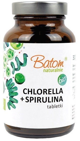 CHLORELLA + SPIRULINA BIO 240 TABLETEK - BATOM CHLORELLA + SPIRULINA BIO 240 TABLETEK - BATOM