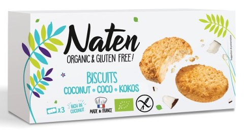 CIASTKA KOKOSOWE BEZGLUTENOWE BIO 150 g - NATEN CIASTKA KOKOSOWE BEZGLUTENOWE BIO 150 g - NATEN