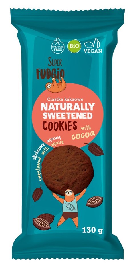 CIASTKA WEGAŃSKIE KAKAOWE SŁODZONE AGAWĄ BIO 130 g - ME GUSTO (SUPER FUDGIO) CIASTKA WEGAŃSKIE KAKAOWE SŁODZONE AGAWĄ BIO 130 g - ME GUSTO (SUPER FUDGIO)
