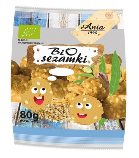 CIASTKA Z SEZAMEM BIO 80 g - BIO ANIA CIASTKA Z SEZAMEM BIO 80 g - BIO ANIA
