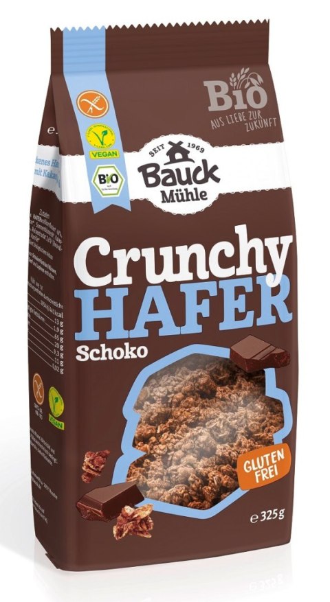 CRUNCHY OWSIANE KAKAOWE BEZGLUTENOWE BIO 325 g - BAUCK HOF CRUNCHY OWSIANE KAKAOWE BEZGLUTENOWE BIO 325 g - BAUCK HOF