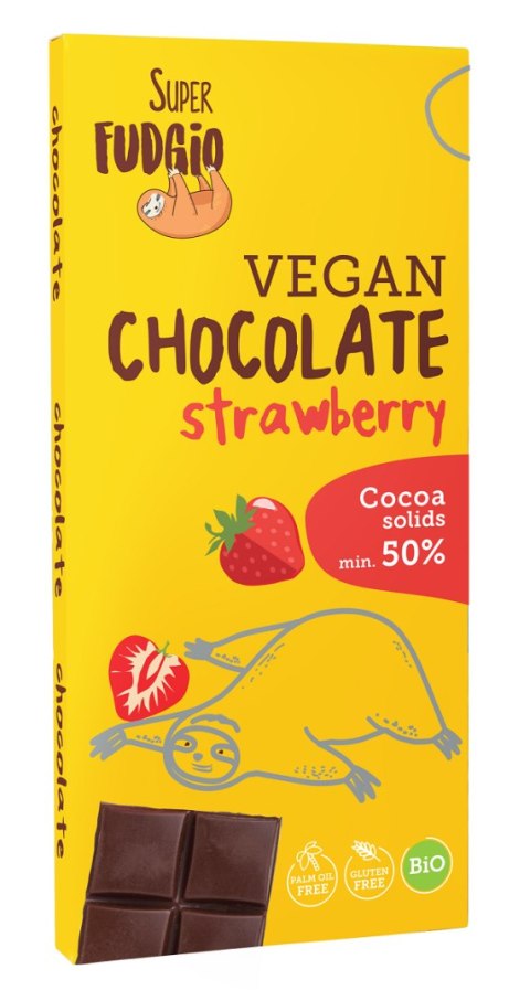 CZEKOLADA TRUSKAWKOWA BEZGLUTENOWA BIO 80 g - ME GUSTO (SUPER FUDGIO) CZEKOLADA TRUSKAWKOWA BEZGLUTENOWA BIO 80 g - ME GUSTO (SUPER FUDGIO)