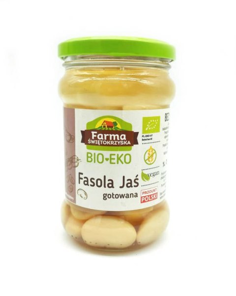 FASOLA JAŚ GOTOWANA BEZGLUTENOWA BIO 300 g (175 g) (SŁOIK) - FARMA ŚWIĘTOKRZYSKA FASOLA JAŚ GOTOWANA BEZGLUTENOWA BIO 300 g (175 g) (SŁOIK) - FARMA ŚWIĘTOKRZYSKA