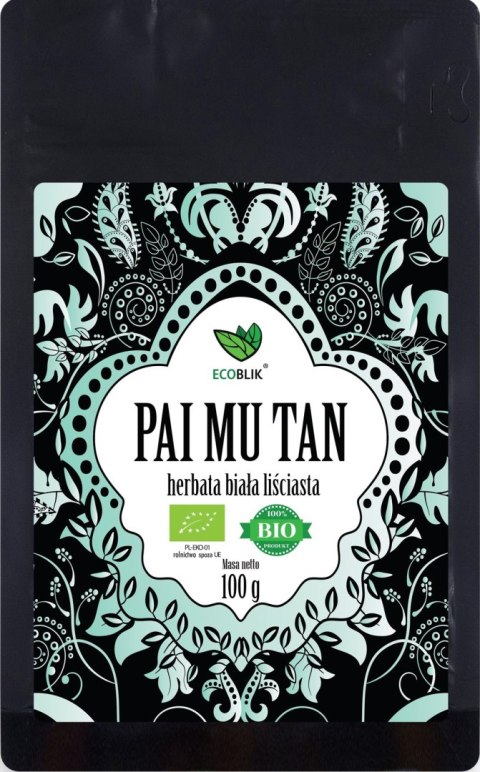 HERBATA BIAŁA LIŚCIASTA PAI MU TAN BIO 100 g - ECOBLIK HERBATA BIAŁA LIŚCIASTA PAI MU TAN BIO 100 g - ECOBLIK