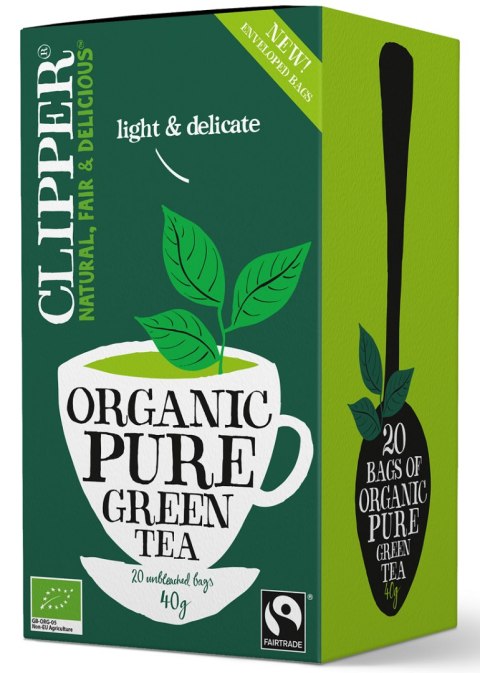 HERBATA ZIELONA FAIR TRADE BIO (20 x 2 g) 40 g - CLIPPER HERBATA ZIELONA FAIR TRADE BIO (20 x 2 g) 40 g - CLIPPER