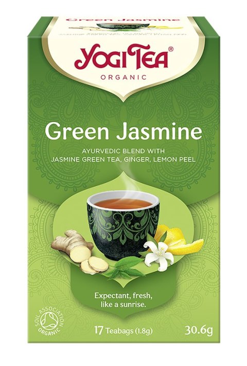 HERBATA ZIELONA JAŚMINOWA (GREEN JASMINE) BIO (17 x 1,8 g) 30,6 g - YOGI TEA HERBATA ZIELONA JAŚMINOWA (GREEN JASMINE) BIO (17 x 1,8 g) 30,6 g - YOGI TEA
