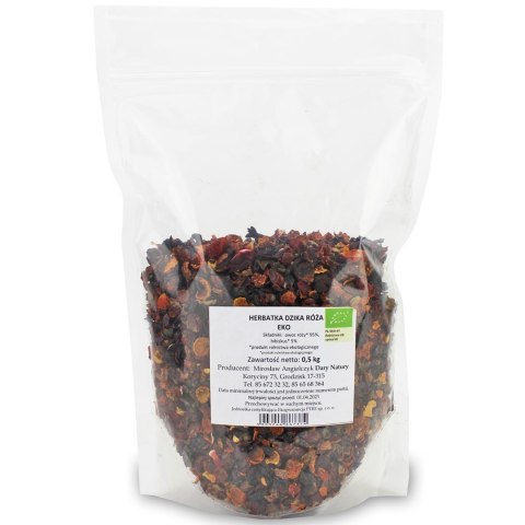 HERBATKA DZIKA RÓŻA Z HIBISKUSEM BIO 500 g - HORECA (DARY NATURY) HERBATKA DZIKA RÓŻA Z HIBISKUSEM BIO 500 g - HORECA (DARY NATURY)