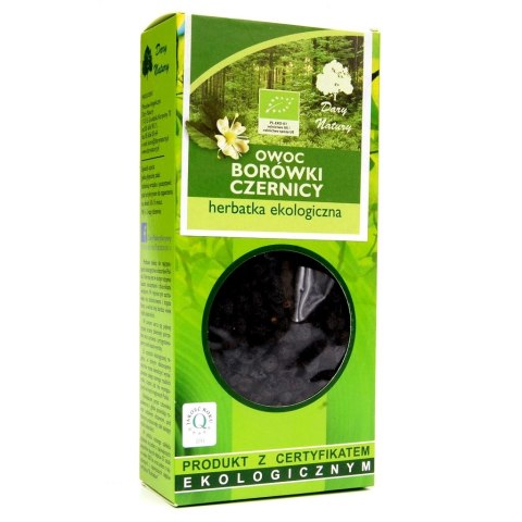 HERBATKA OWOC BORÓWKI CZERNICY BIO 100 g - DARY NATURY HERBATKA OWOC BORÓWKI CZERNICY BIO 100 g - DARY NATURY
