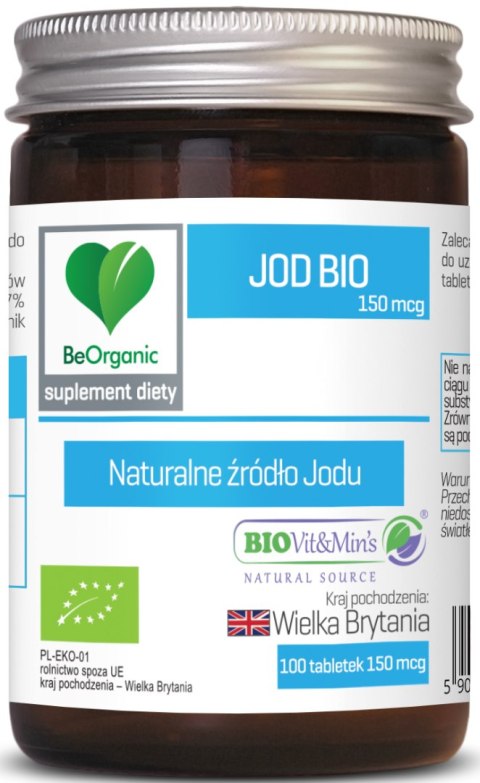 JOD BIO (150 µg) 100 TABLETEK - BE ORGANIC JOD BIO (150 µg) 100 TABLETEK - BE ORGANIC
