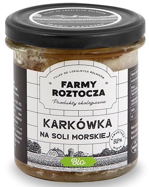 KARKÓWKA NA SOLI MORSKIEJ BIO 250 g (SŁOIK) - FARMY ROZTOCZA KARKÓWKA NA SOLI MORSKIEJ BIO 250 g (SŁOIK) - FARMY ROZTOCZA