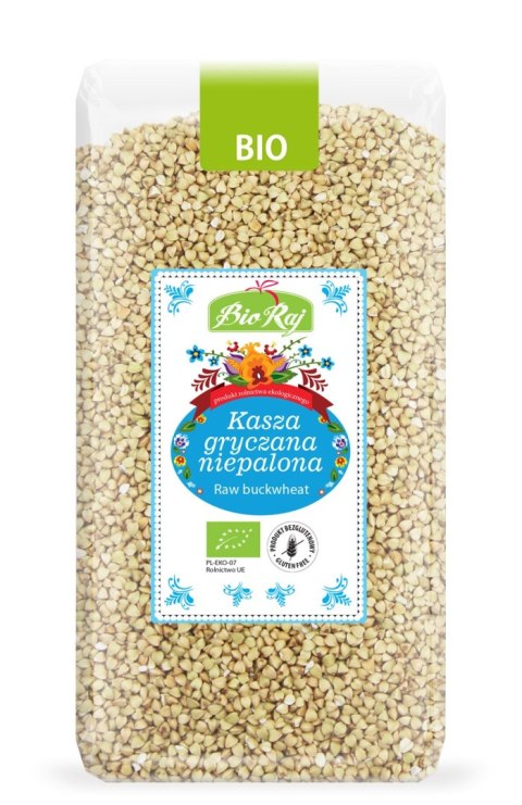KASZA GRYCZANA NIEPALONA BEZGLUTENOWA BIO 500 g - BIO RAJ KASZA GRYCZANA NIEPALONA BEZGLUTENOWA BIO 500 g - BIO RAJ