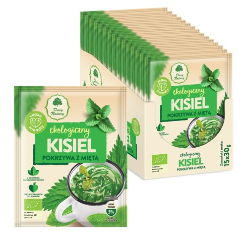 KISIEL INSTANT POKRZYWA Z MIĘTĄ BEZGLUTENOWY BIO 30 g - DARY NATURY KISIEL INSTANT POKRZYWA Z MIĘTĄ BEZGLUTENOWY BIO 30 g - DARY NATURY