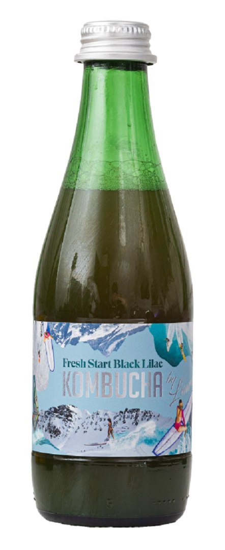 KOMBUCHA O SMAKU KWIATÓW CZARNEGO BZU (FRESH START BLACK LILAC) BIO 330 ml - KOMBUCHA BY LAURENT KOMBUCHA O SMAKU KWIATÓW CZARNEGO BZU (FRESH START BLACK LILAC) BIO 330 ml - KOMBUCHA BY LAURENT