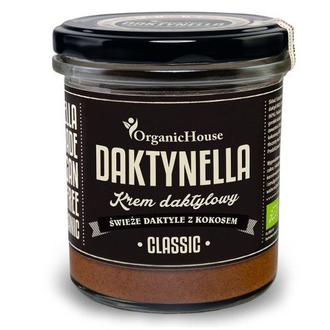 KREM KOKOSOWO - DAKTYLOWY CLASSIC BEZGLUTENOWY BIO 280 g - ORGANICHOUSE (DAKTYNELLA) KREM KOKOSOWO - DAKTYLOWY CLASSIC BEZGLUTENOWY BIO 280 g - ORGANICHOUSE (DAKTYNELLA)