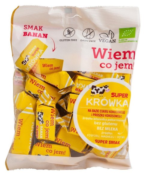 KRÓWKI BANANOWE BEZMLECZNE BEZGLUTENOWE BIO 150 g - ME GUSTO (SUPER KRÓWKA) KRÓWKI BANANOWE BEZMLECZNE BEZGLUTENOWE BIO 150 g - ME GUSTO (SUPER KRÓWKA)