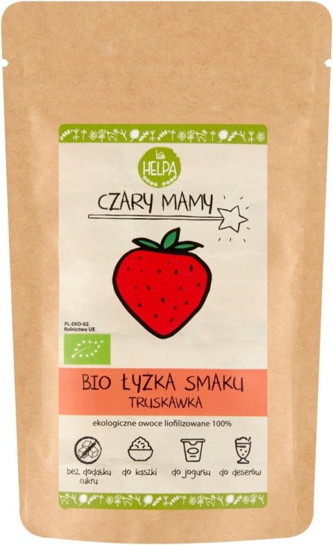 ŁYŻKA SMAKU TRUSKAWKA (LIOFILIZOWANA SPROSZKOWANA TRUSKAWKA) BIO 40 g - HELPA ŁYŻKA SMAKU TRUSKAWKA (LIOFILIZOWANA SPROSZKOWANA TRUSKAWKA) BIO 40 g - HELPA