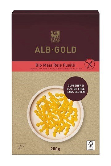 MAKARON (KUKURYDZIANO - RYŻOWY) ŚWIDERKI BEZGLUTENOWY BIO 250 g - ALB-GOLD MAKARON (KUKURYDZIANO - RYŻOWY) ŚWIDERKI BEZGLUTENOWY BIO 250 g - ALB-GOLD