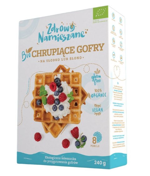 MIESZANKA NA GOFRY BEZGLUTENOWA BIO 240 g - ZDROWO NAMIESZANE MIESZANKA NA GOFRY BEZGLUTENOWA BIO 240 g - ZDROWO NAMIESZANE