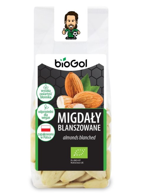 MIGDAŁY BLANSZOWANE BIO 100 g - BIOGOL MIGDAŁY BLANSZOWANE BIO 100 g - BIOGOL