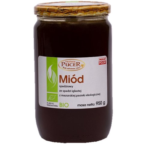 MIÓD SPADZIOWY ZE SPADZI IGLASTEJ BIO 950 g - PASIEKA PUCER MIÓD SPADZIOWY ZE SPADZI IGLASTEJ BIO 950 g - PASIEKA PUCER